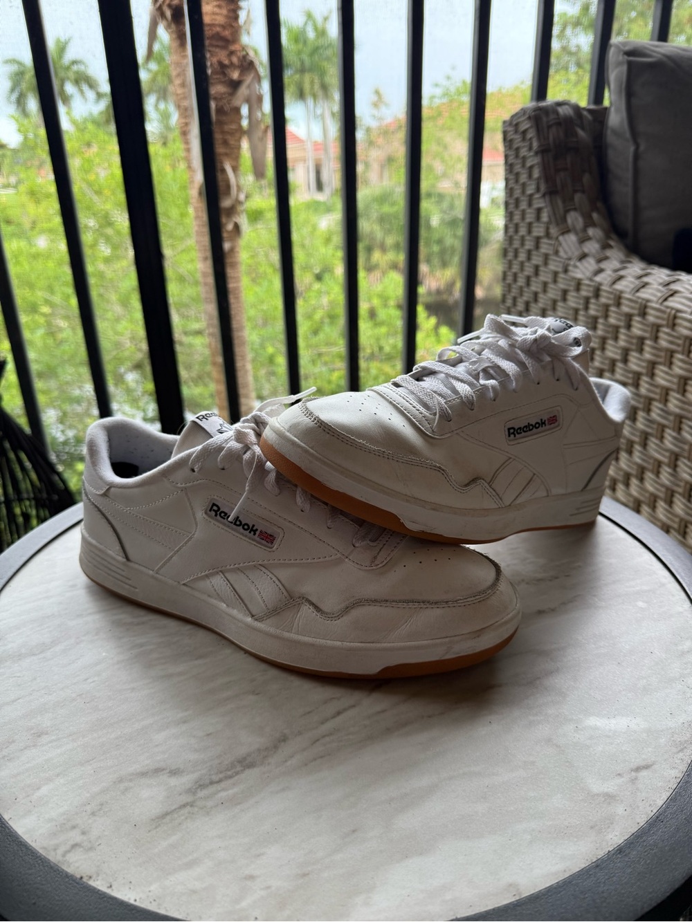Reebok Club MEMT Classic Men’s 12 White Gum Sole Sneaker